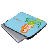 Niedlicher RedkopfMermaid Thunder_Cove Laptopschutzhülle (Vorne Knopf)