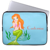 Niedlicher RedkopfMermaid Thunder_Cove Laptopschutzhülle (Vorderseite)