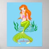 Niedlicher RedkopfMermaid Thunder_Cove Poster (Vorne)