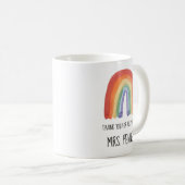 Niedlicher Regenbogen Aquarellfarben Dank Geschenk Kaffeetasse (VorderseiteRechts)