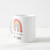 Niedlicher Regenbogen Aquarellfarben Dank Geschenk Kaffeetasse (Vorderseite Links)