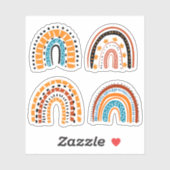 niedlicher Regenbogen Aufkleber (Blatt)