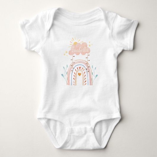 Niedlicher Regenbogen Baby Strampler (Vorderseite)