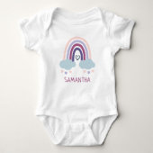 Niedlicher Regenbogen Baby Strampler (Vorderseite)