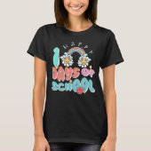 Niedlicher Regenbogen Daisies Happy 100 Days of Sc T-Shirt (Vorderseite)