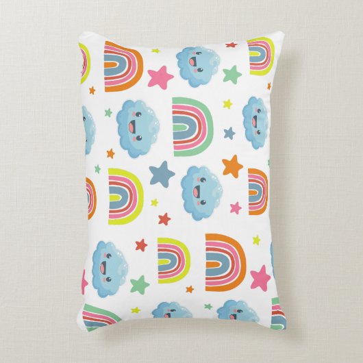 Niedlicher Regenbogen Dekokissen (Vorderseite(Vertikal))