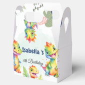 Niedlicher Regenbogen Dinosaur Happy Birthday Part Geschenkschachtel (Geöffnet)