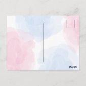 Niedlicher Regenbogen Dinosaur Happy Birthday Part Postkarte (Rückseite)