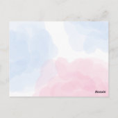 Niedlicher Regenbogen Dinosaur Happy Birthday Part Postkarte (Rückseite)