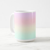 Niedlicher Regenbogen farbiger Farbverlauf Wasserf Kaffeetasse (Vorderseite Links)