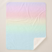 Niedlicher Regenbogen farbiger Farbverlauf Wasserf Sherpadecke (Vorderseite)