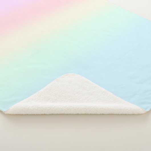 Niedlicher Regenbogen farbiger Farbverlauf Wasserf Sherpadecke (3/4)