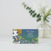 Niedlicher Regenbogen-feenhafte Visitenkarte (Stehend Vorderseite)