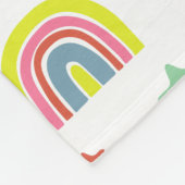 Niedlicher Regenbogen Fleecedecke (Ecke)
