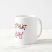 Niedlicher Regenbogen Freitag Freitag Kaffeetasse (VorderseiteRechts)