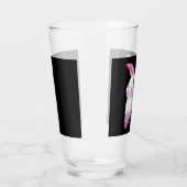 Niedlicher Regenbogen Gaussian Blur Rabbit Galacti Glas (Rechts)