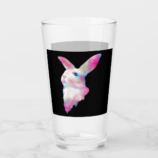 Niedlicher Regenbogen Gaussian Blur Rabbit Galacti Glas