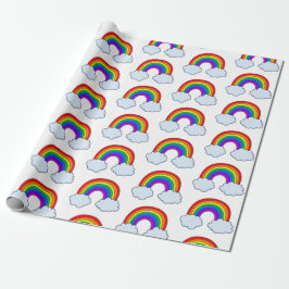 Niedlicher Regenbogen Geschenkpapier