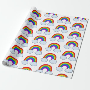 Niedlicher Regenbogen Geschenkpapier