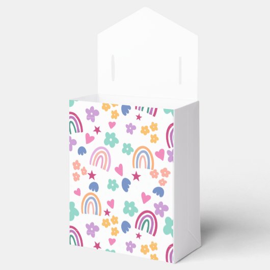 Niedlicher Regenbogen Geschenkschachtel (Geöffnet)