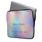 niedlicher Regenbogen glänzend ombre multicolor Laptopschutzhülle (Vorderseite Links)