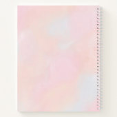 Niedlicher Regenbogen-Glitzer Einhorn mit Individu Notizblock (Rückseite)