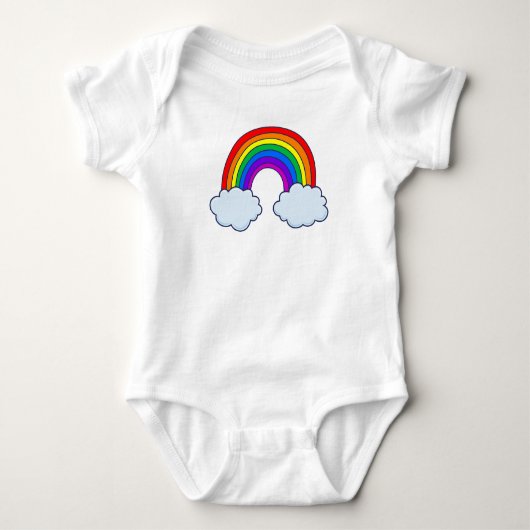 Niedlicher Regenbogen, individuell einstellbar Baby Strampler (Vorderseite)