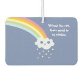 Niedlicher Regenbogen Inspiration und Motivierend  Autolufterfrischer (Vorderseite)