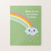 Niedlicher Regenbogen Inspiration und Motivierend Puzzle (Vertikal)