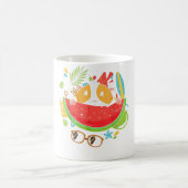 Niedlicher Regenbogen Just A Girl Wer Liebe Guinea Kaffeetasse (Mittel)