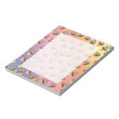 Niedlicher Regenbogen Kacke Emoji Ice Cream Cone M Notizblock (Rotiert)