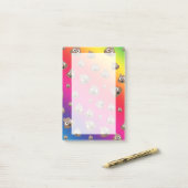 Niedlicher Regenbogen Kacke Emoji-Muster Post-it Klebezettel (Auf Schreibtisch)