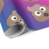 Niedlicher Regenbogen kacken Emoji Muster Geschenkpapier (Rolleneckpunkt)