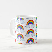 Niedlicher Regenbogen Kaffeetasse (Vorderseite Links)