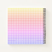 Niedlicher Regenbogen Kariertes AlltagsNotebook Notizblock (Rückseite)