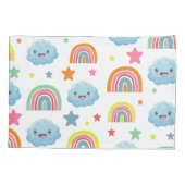 Niedlicher Regenbogen Kissenbezug (Rückseite)
