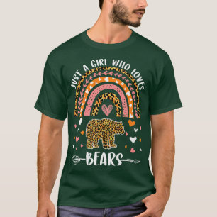 Niedlicher Regenbogen Leopard Nur ein Mädchen, das T-Shirt