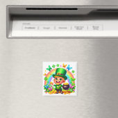 Niedlicher Regenbogen-Leprechaun mit Gold Magnet (In Situ (Geschirrspüler))