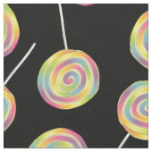 Niedlicher Regenbogen Lollipops Kinder Candy Stoff (Nahaufnahme)