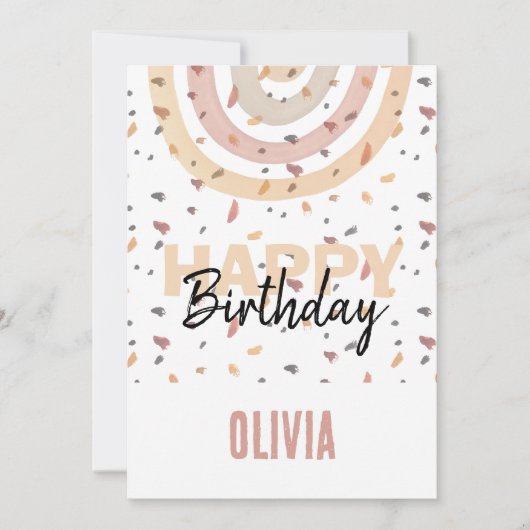 Niedlicher Regenbogen mit Splitter Karte (Vorderseite)