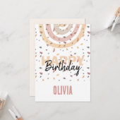 Niedlicher Regenbogen mit Splitter Karte (Vorderseite/Rückseite Beispiel)