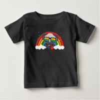 Niedlicher Regenbogen-Mops