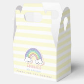 Niedlicher Regenbogen - Pastellgelber Streifen Kin Geschenkschachtel (Geöffnet)