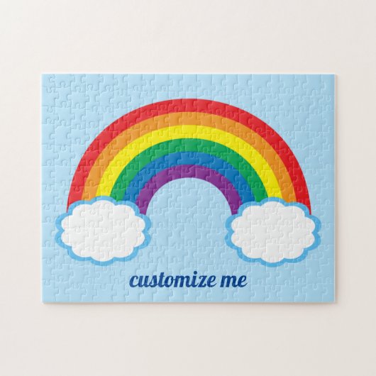 Niedlicher Regenbogen Puzzle (Horizontal)