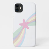Niedlicher Regenbogen Shooting Star White Case-Mate iPhone Hülle (Rückseite)