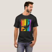 Niedlicher Regenbogen-Skorpion T-Shirt (Vorne ganz)