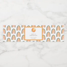 Niedlicher Regenbogen-Sonnenschein Begrüßungsdusch Wasserflaschenetikett