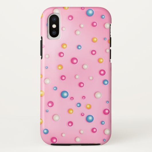 Niedlicher Regenbogen Sprinkles Pink Blue Girly Sw Case-Mate iPhone Hülle (Rückseite)