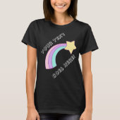 Niedlicher Regenbogen-Stern mit Ihrem Text T-Shirt (Vorderseite)