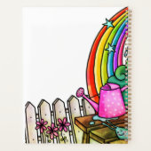 Niedlicher Regenbogen und Gartenbau Planer (Rückseite)
